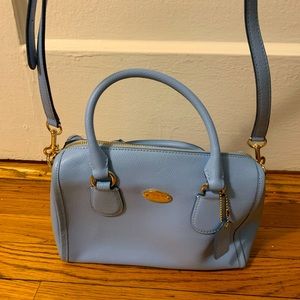 Coach light blue handbag